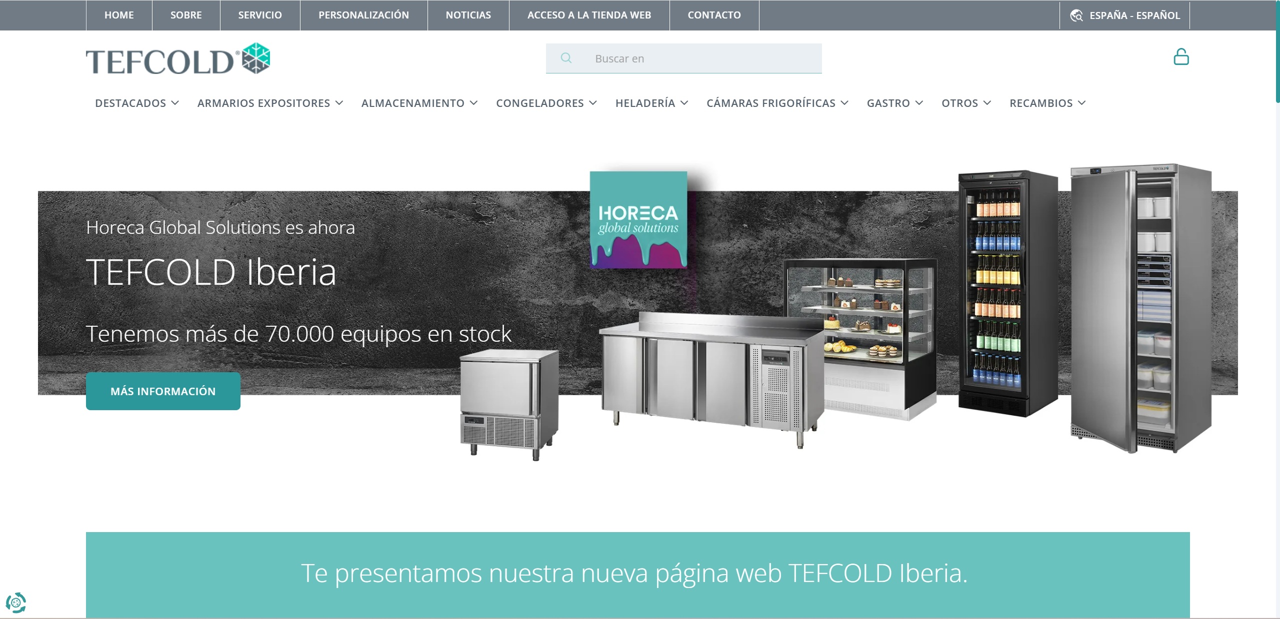 Tefcold Iberia presenta su nueva web